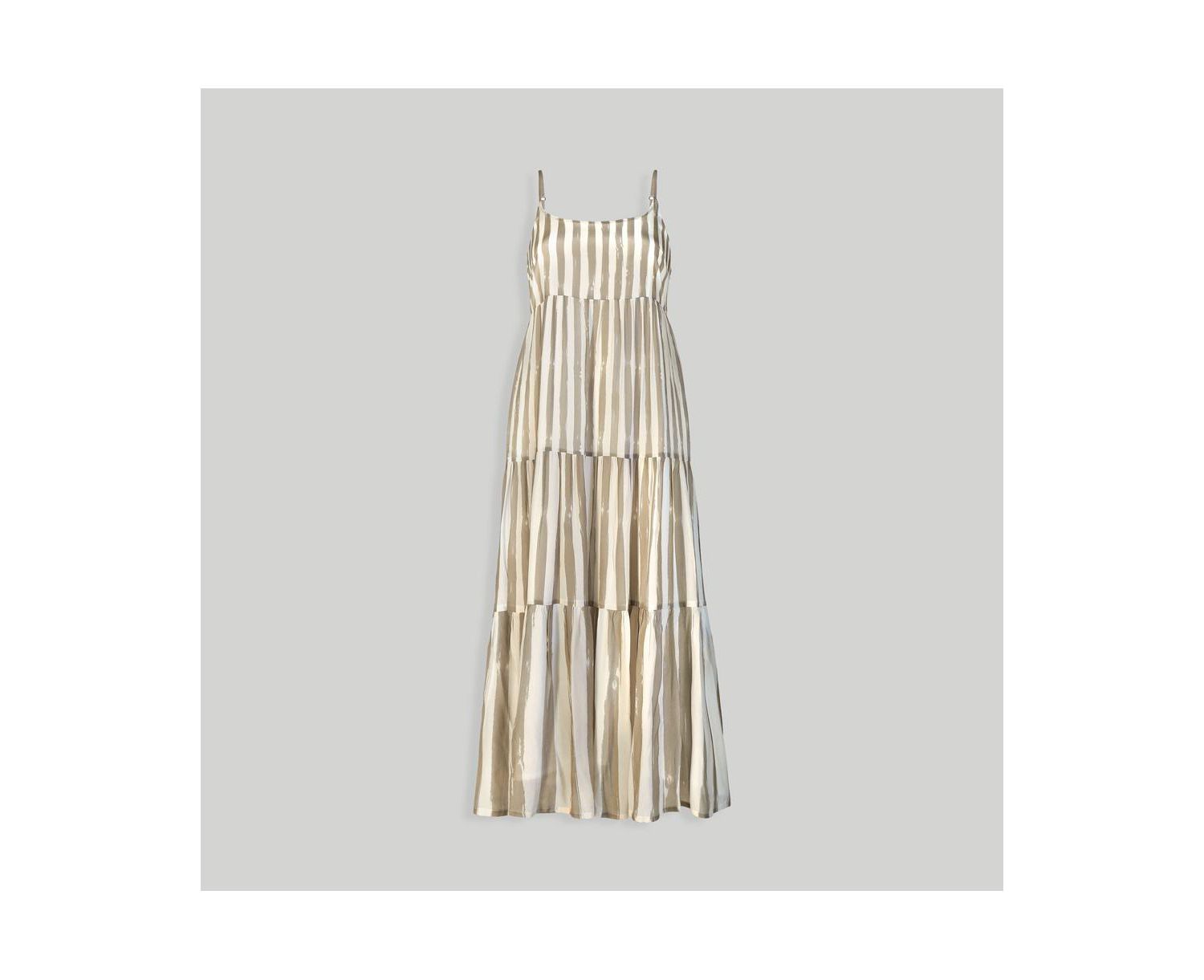 Women's Strappy Tiered Maxi Dress