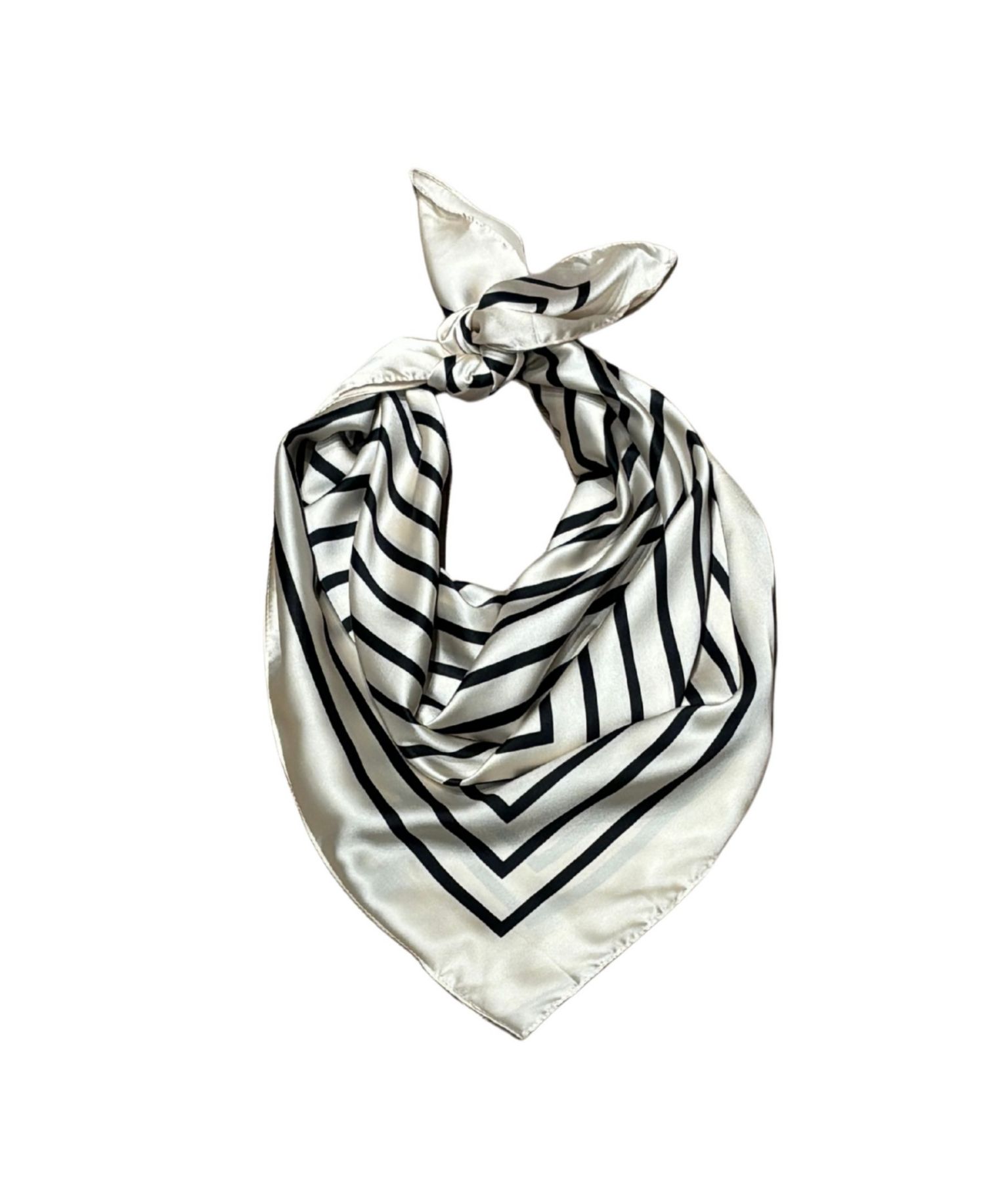 Geo Print Satin Square Scarf