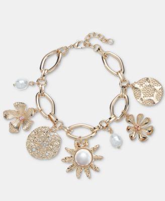 Flower & Sun Charm Bracelet