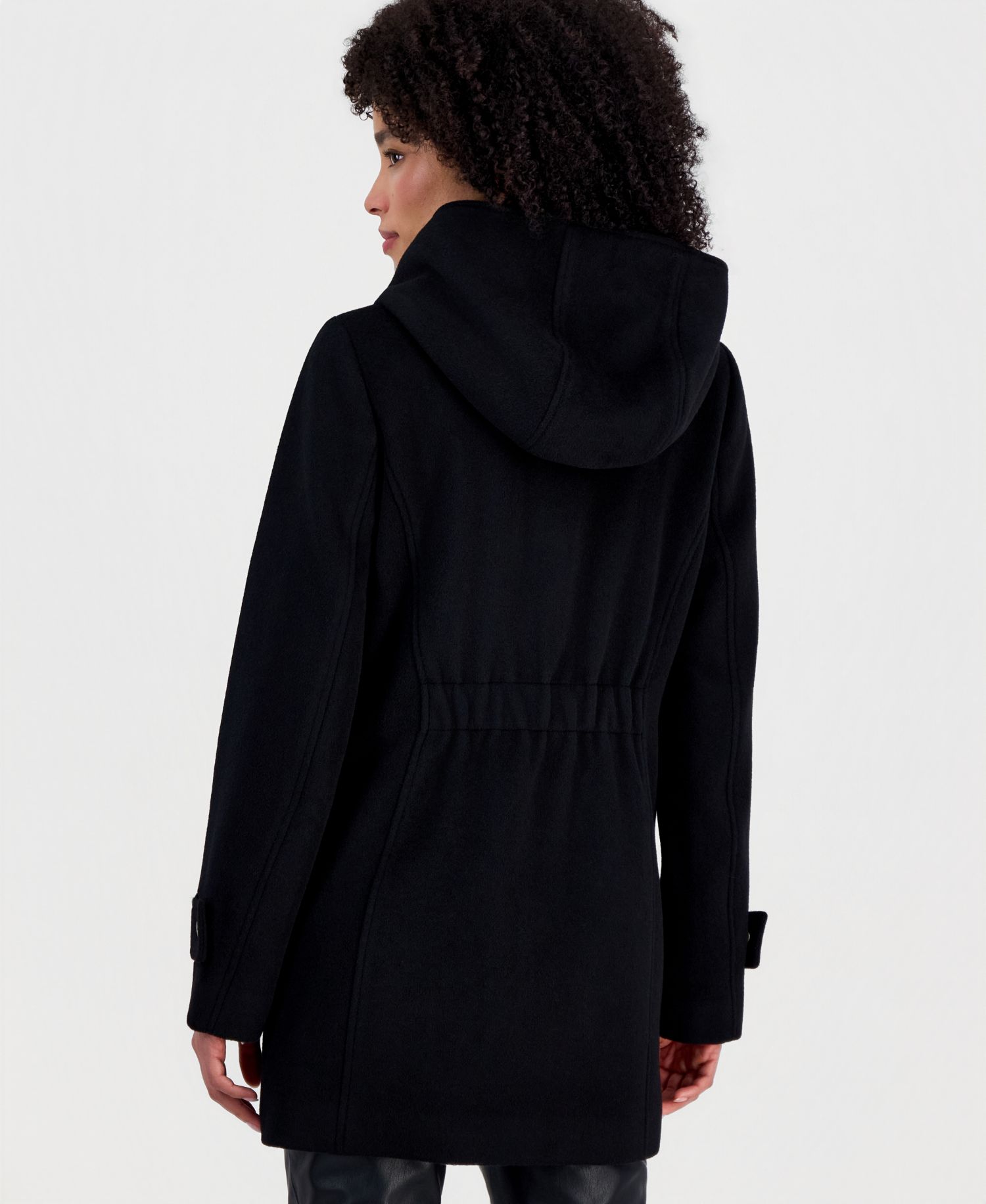 Michael Kors Petite Hooded Button-Front Wool-Blend Coat, Created for Macy's
