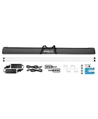 PavoTube II 60XR 8' 106W RGBWW LED Pixel Tube 2-Light Kit with Built-In CRMX