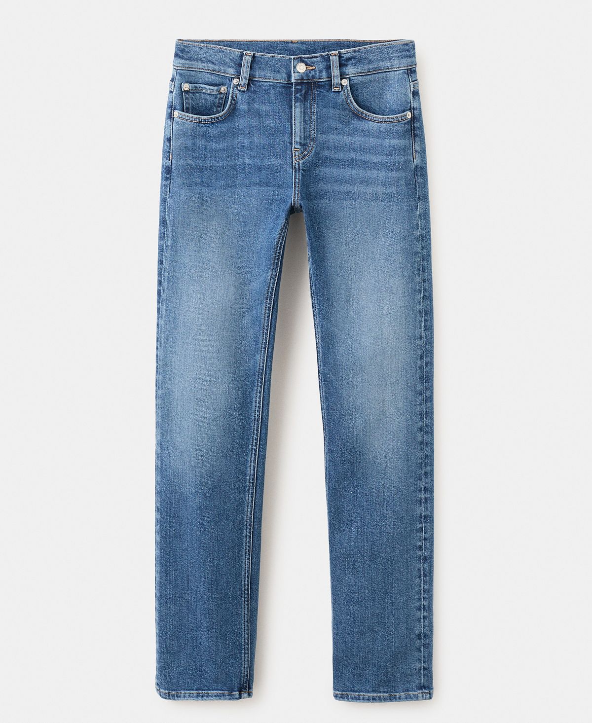 Mango Women's Starring Hailey Bieber Mid-Rise Skinny Jeans view 3 — MAYCSS fashion products