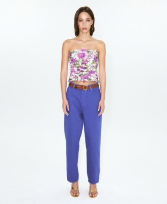 Women's featuring Hailey Bieber High-Waisted Mom-Fit Jeans