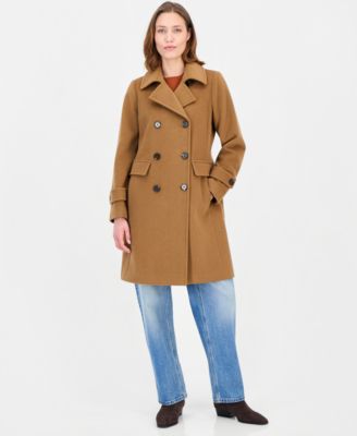 Women's Double-Breasted Coat, Created for Macy's