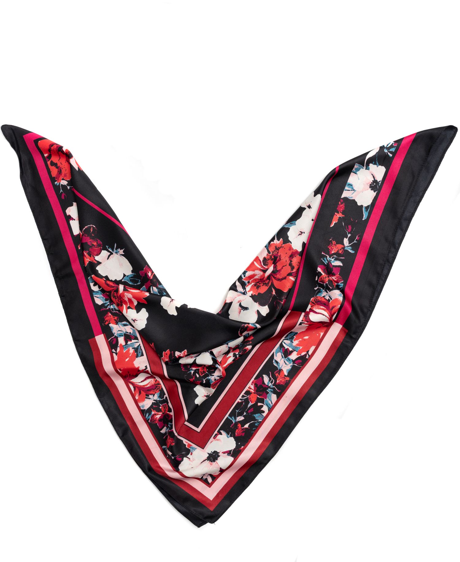 Posy Floral Border Square Scarf