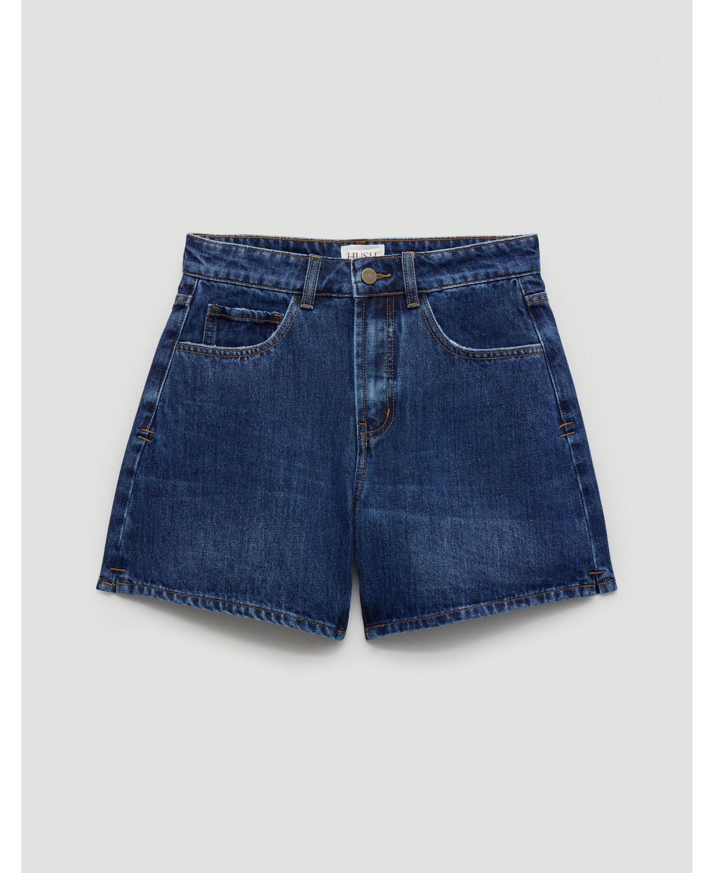 Женские шорты Hush Essential Denim Shorts, цвет: Синий — фото 5