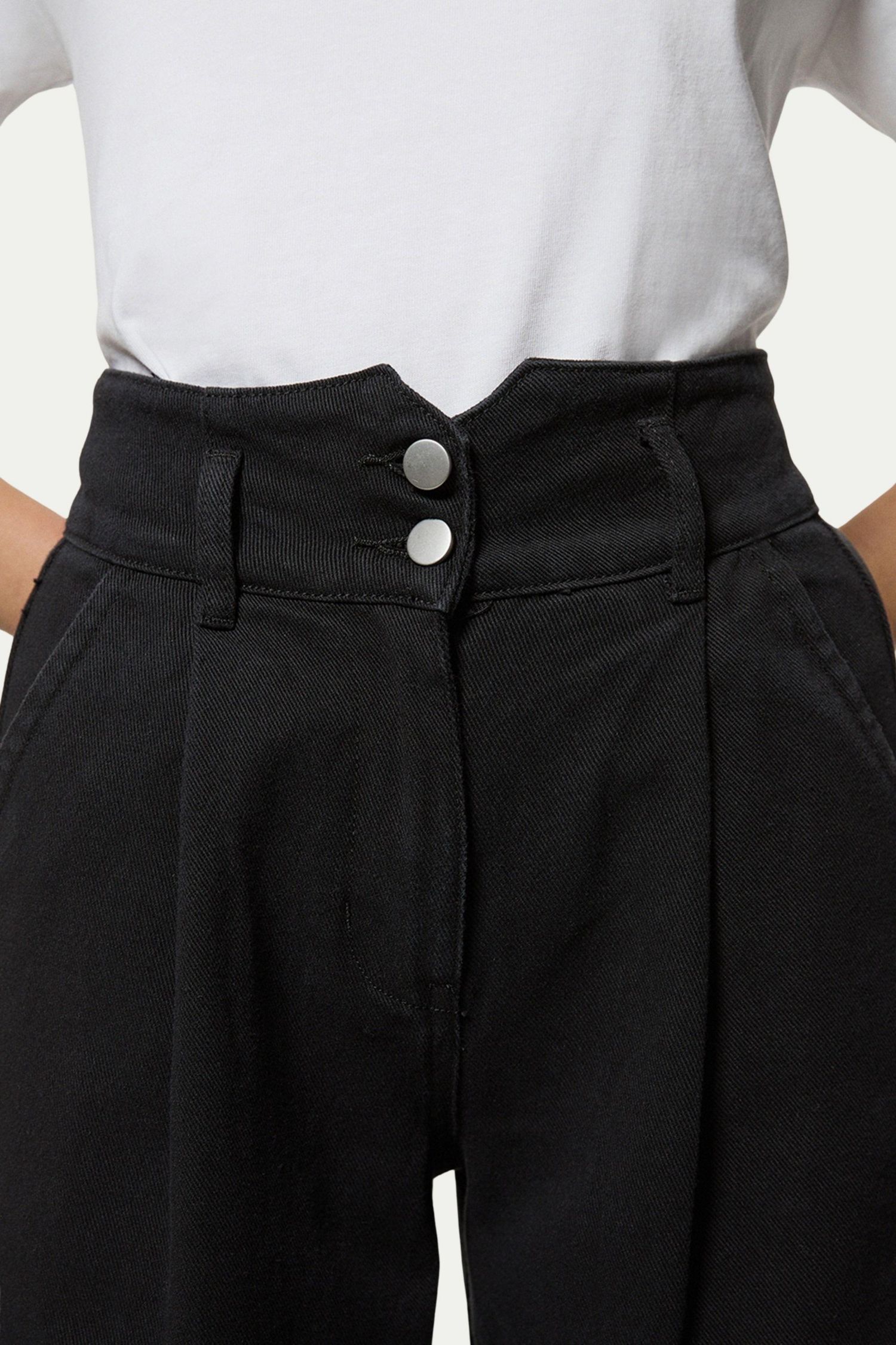 Women's Denim Wide Leg High Waisted Jeans