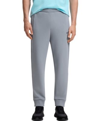 Men's Embroidered Logo Cotton-Blend Tracksuit Bottoms Pants