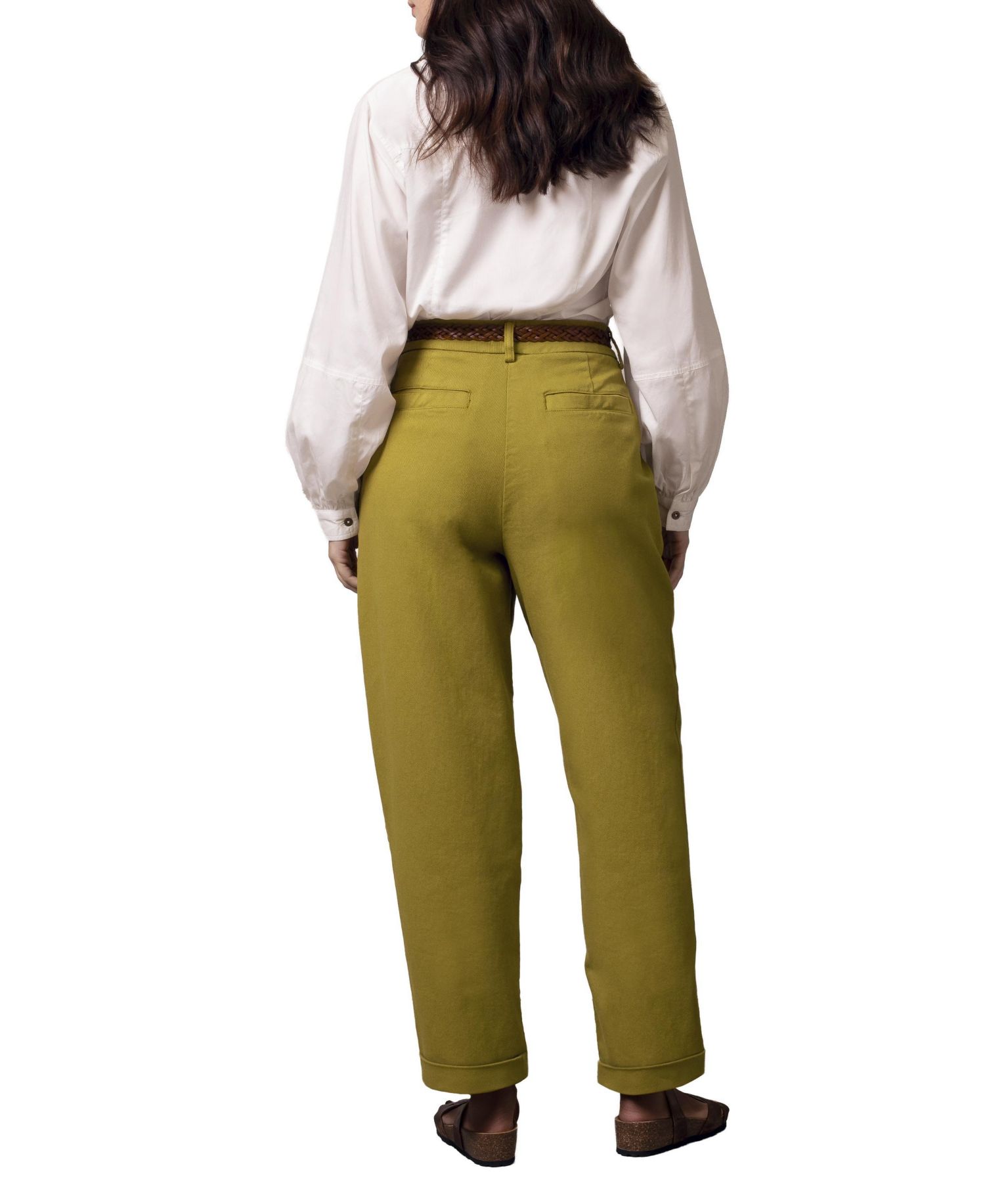 Women's Tapered Pleat-Front Pants