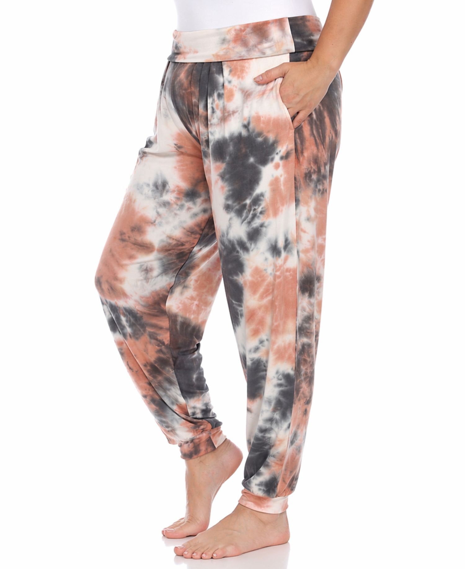 Plus Size Tie Dye Lounge Jogger Pants