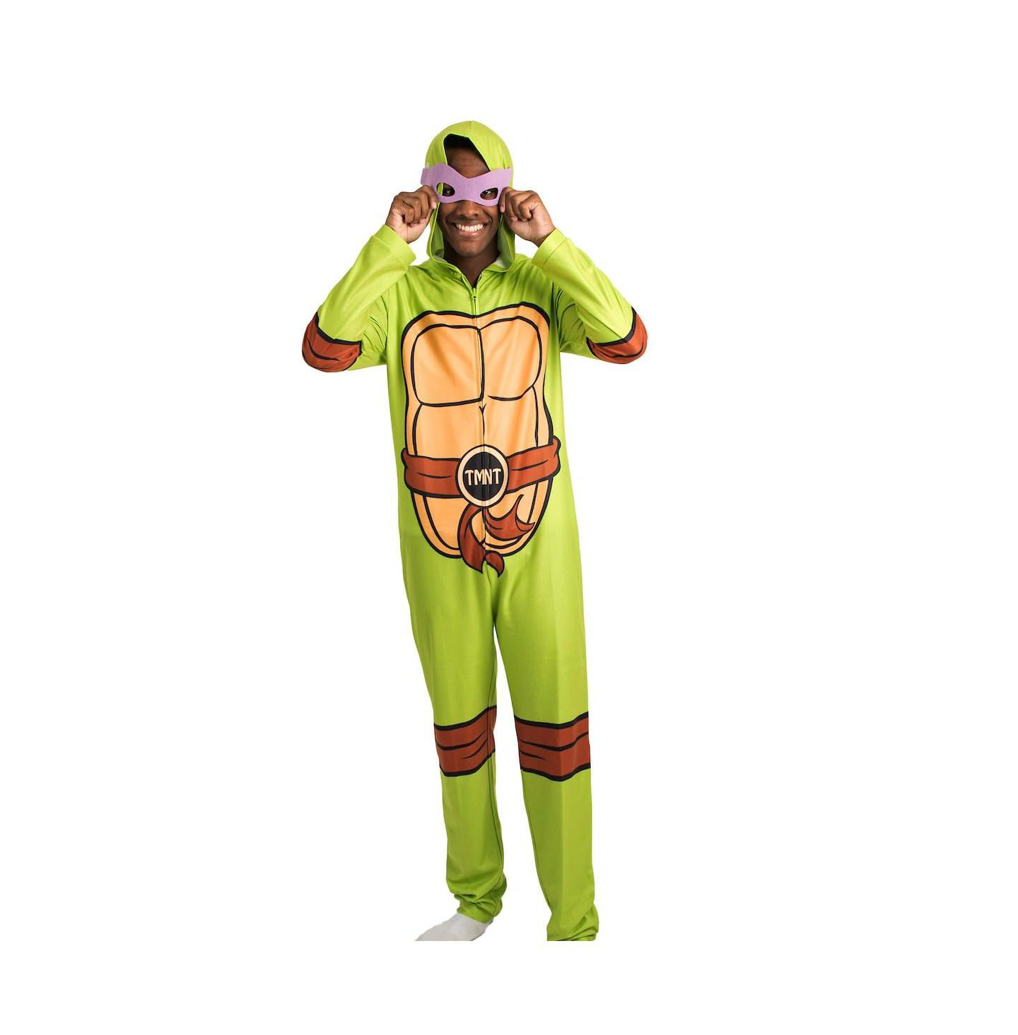 Детские игрушки Teenage Mutant Ninja Turtles Hooded Cosplay Footed Coveralls, 1-Piece, цвет: Зелёный — фото 6