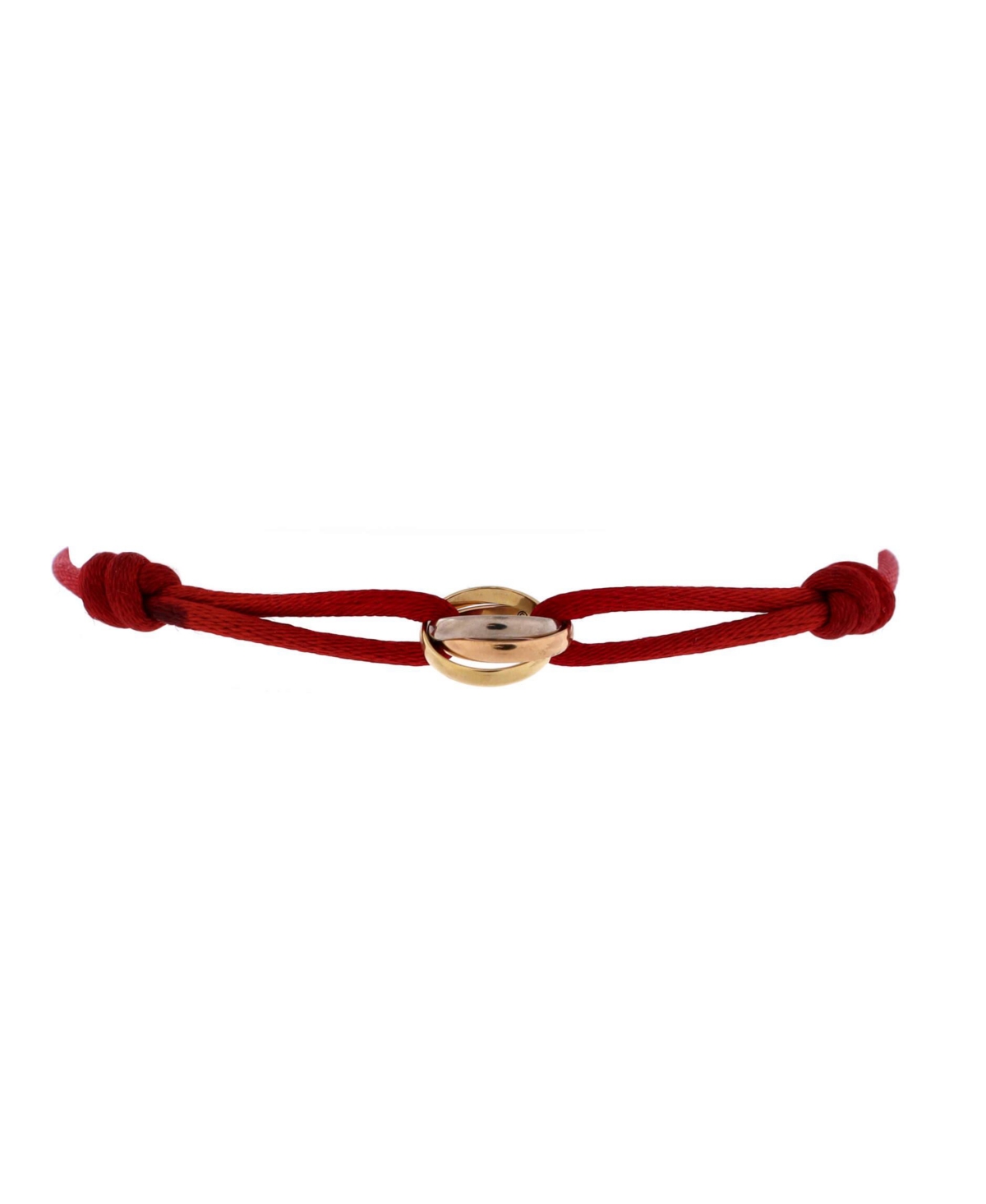 Pre-Owned Cartier Trinity On Cord Bracelet