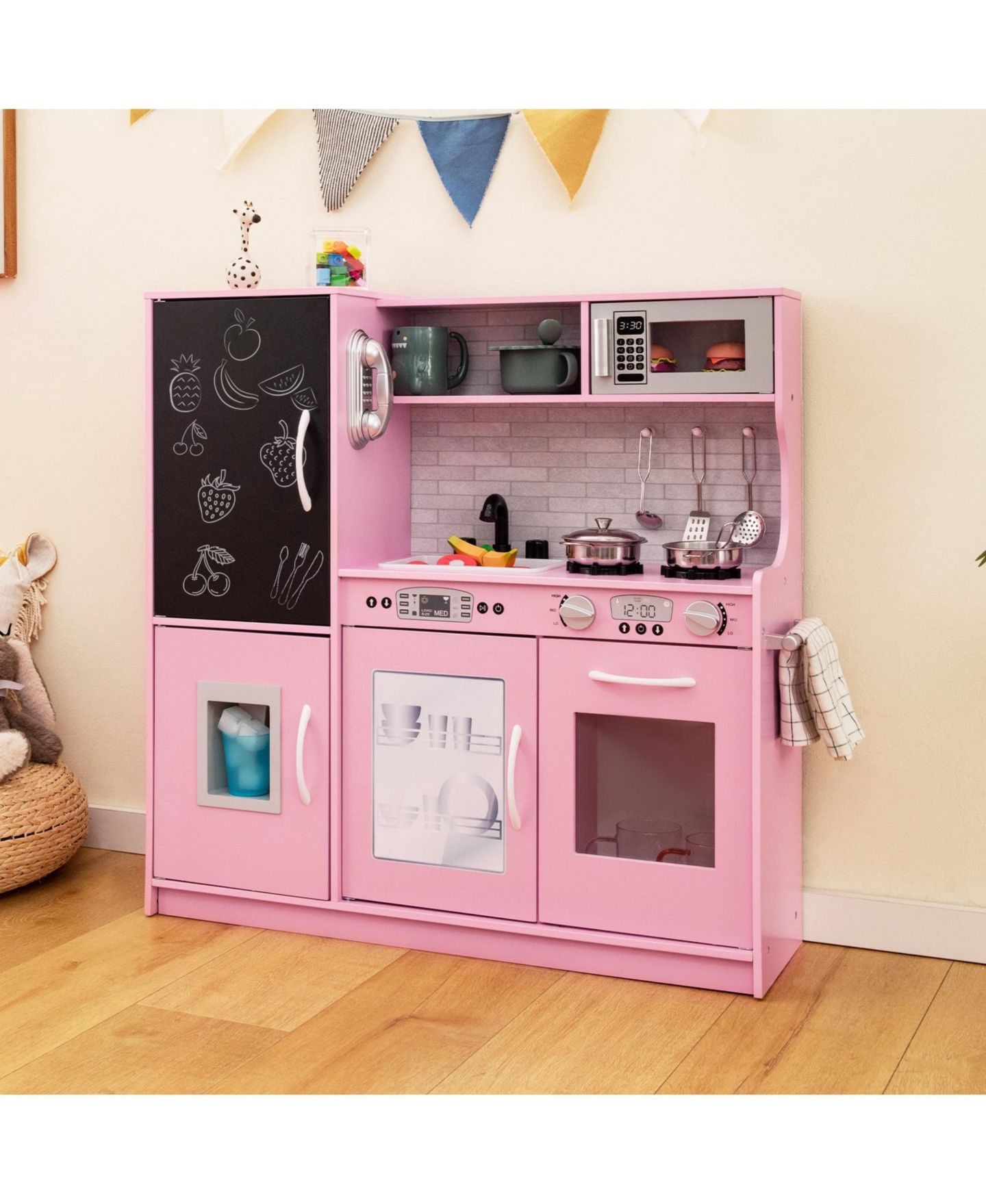 Детский игровой набор SUGIFT Toddler Kitchen Interactive Blackboard Playset, Ages 3-6 — фото 8