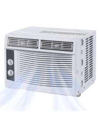 5000 BTU Window AC Unit, Mechanical Control Air Conditioner, Cools 150 Sq. Ft, Low Noise, Easy Install Kit