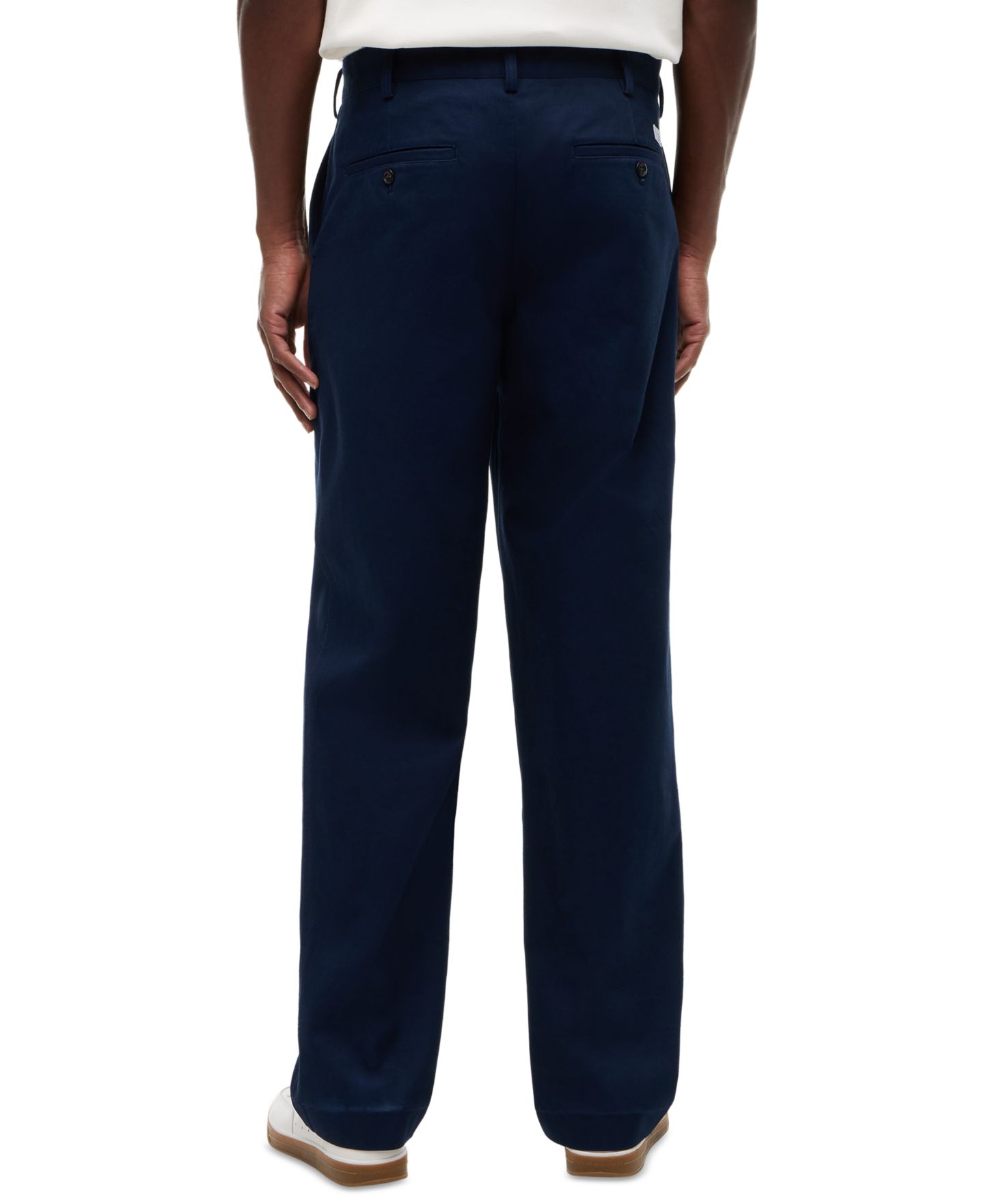 Мужские брюки Tommy Hilfiger River Relaxed-Fit Heritage Chino, цвет: Карбоновый тёмно-синий — фото 4