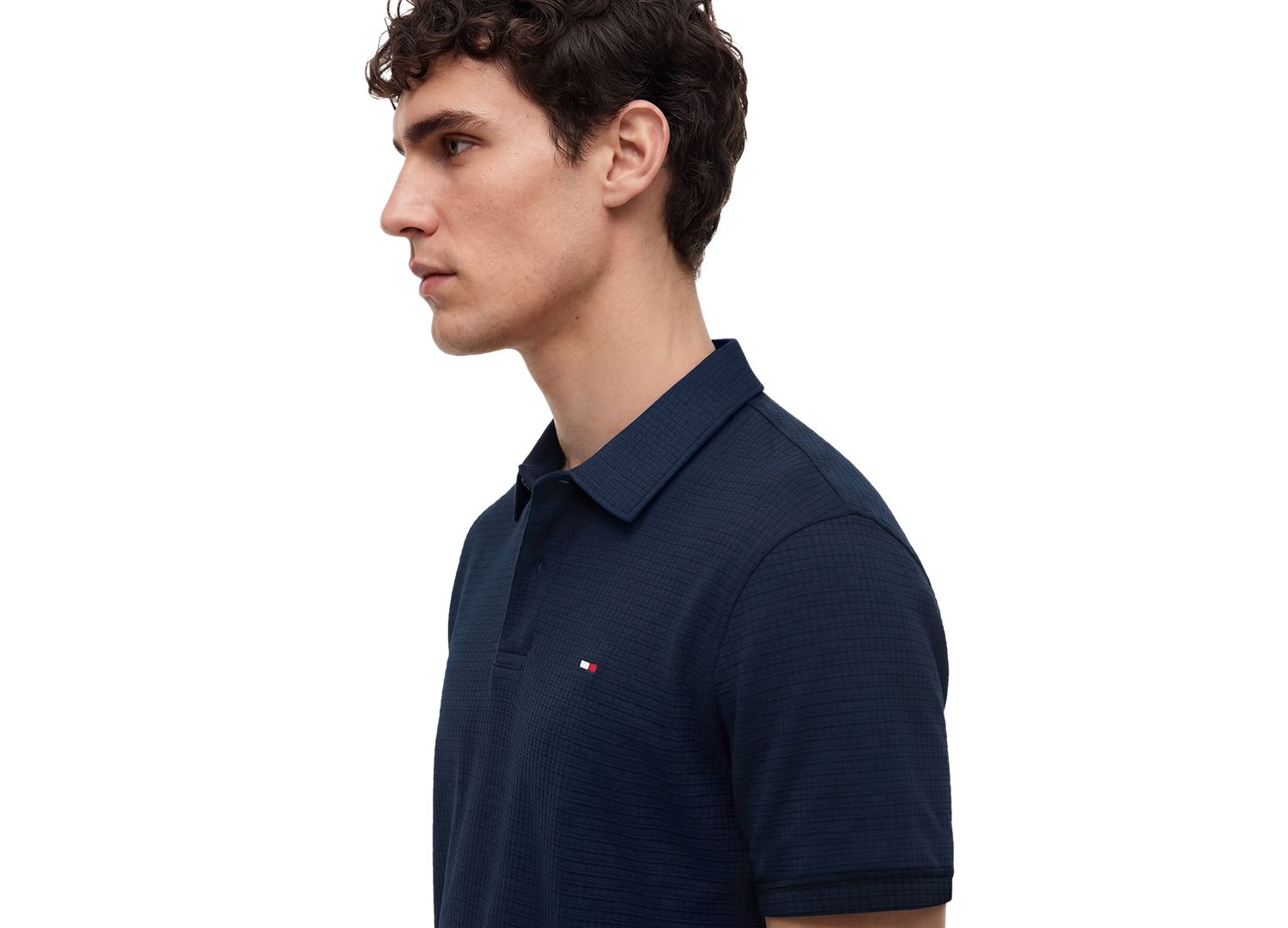 Men's Performance Texture Regular-Fit Polo Shirt