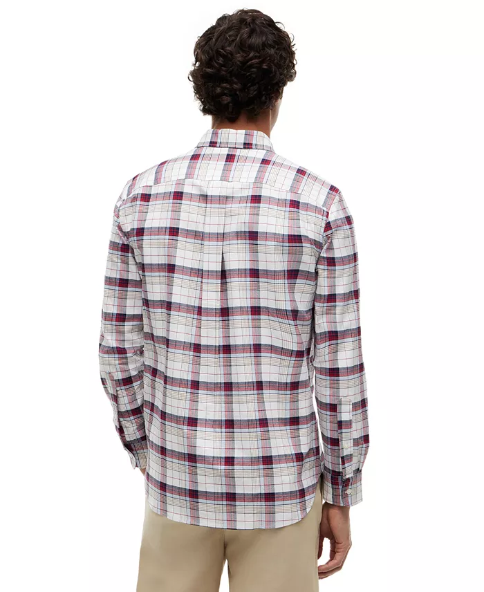 Men's Oxford Medium Check Regular-Fit Shirt - thumbnail 4