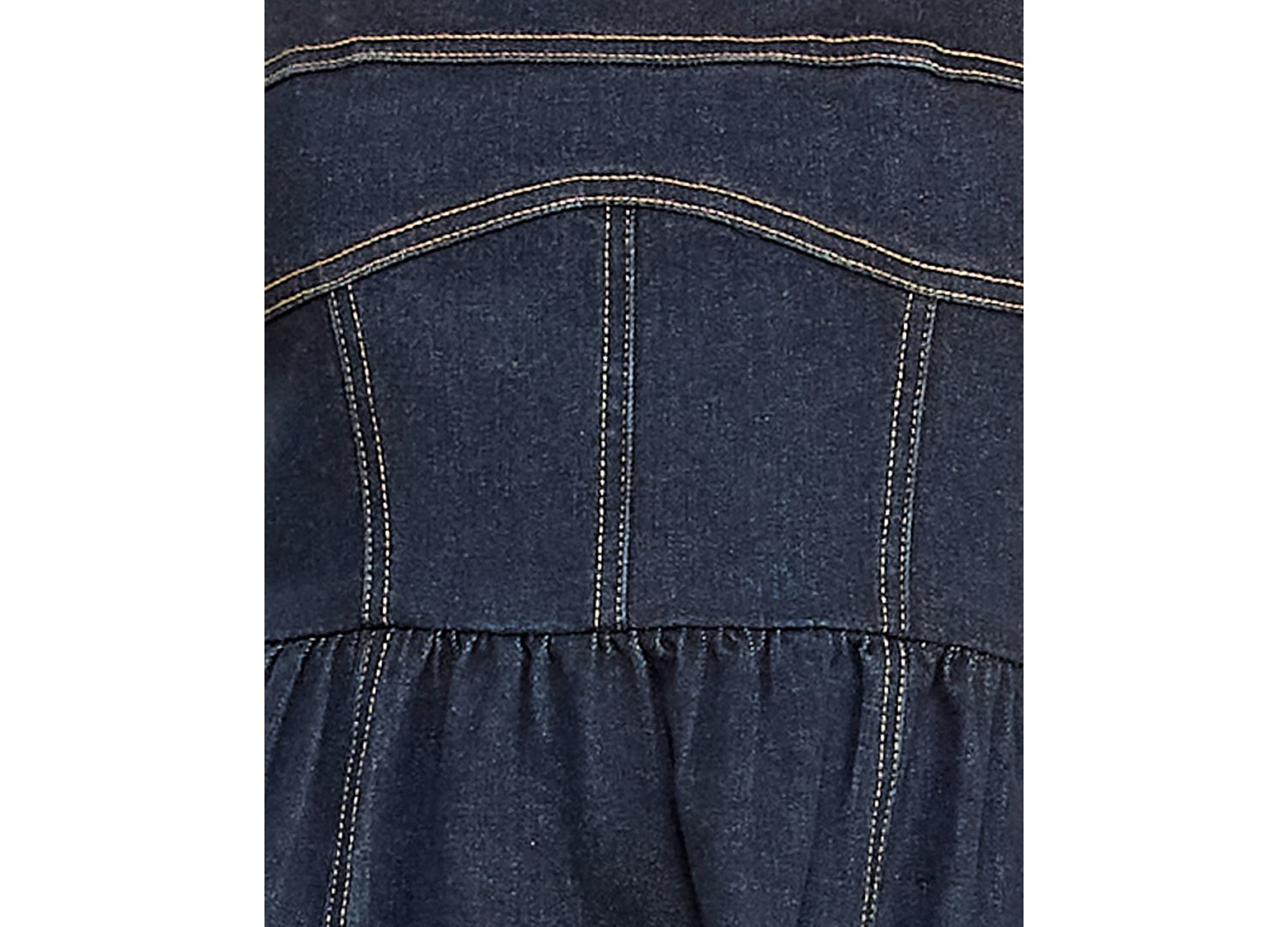 Juniors' Indigo Denim Sweetheart Midi Dress
