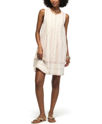 Women's Pintuck Sleeveless Mini Dress