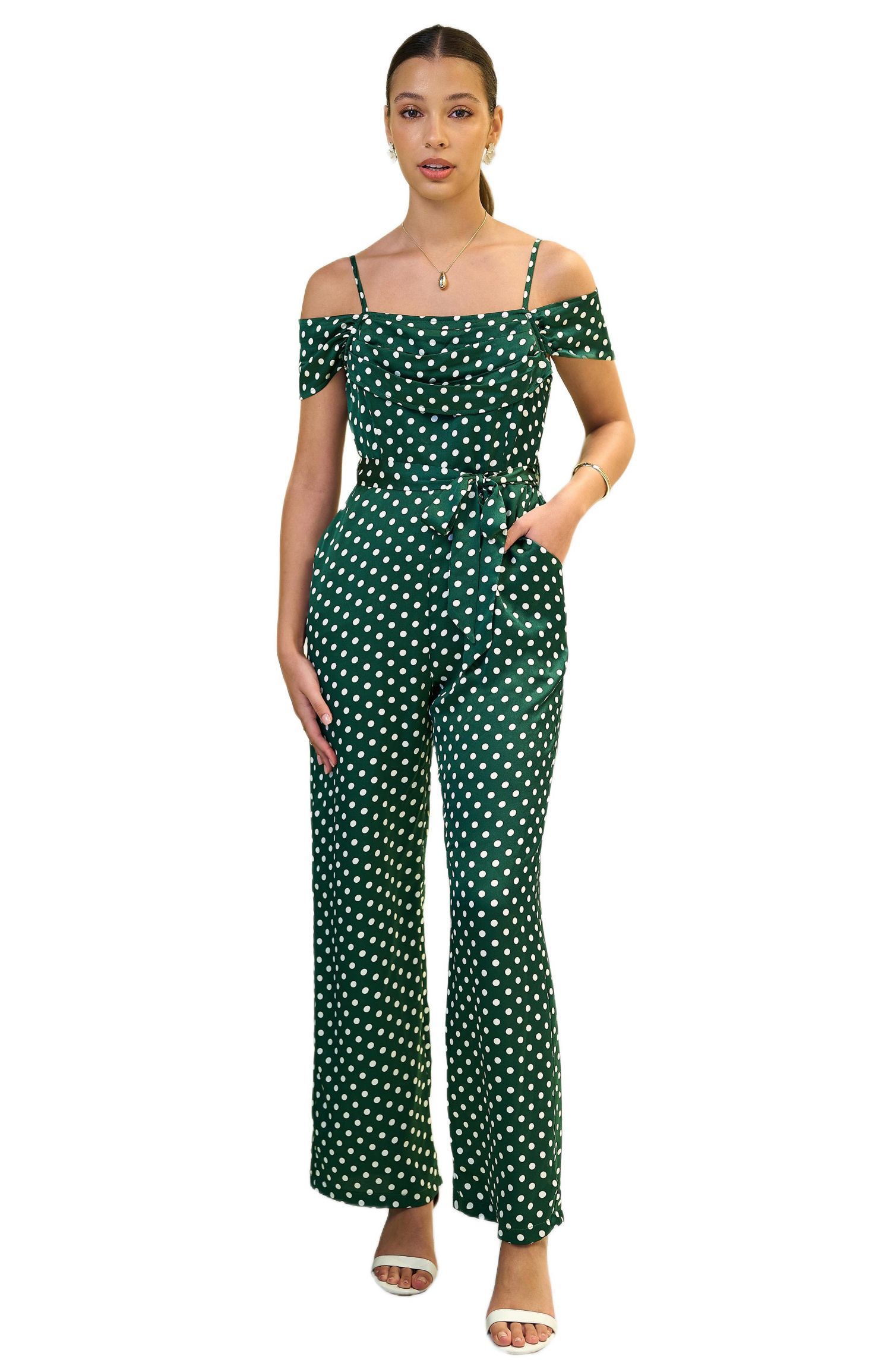 Women's Spot Bardot Jumpsuit