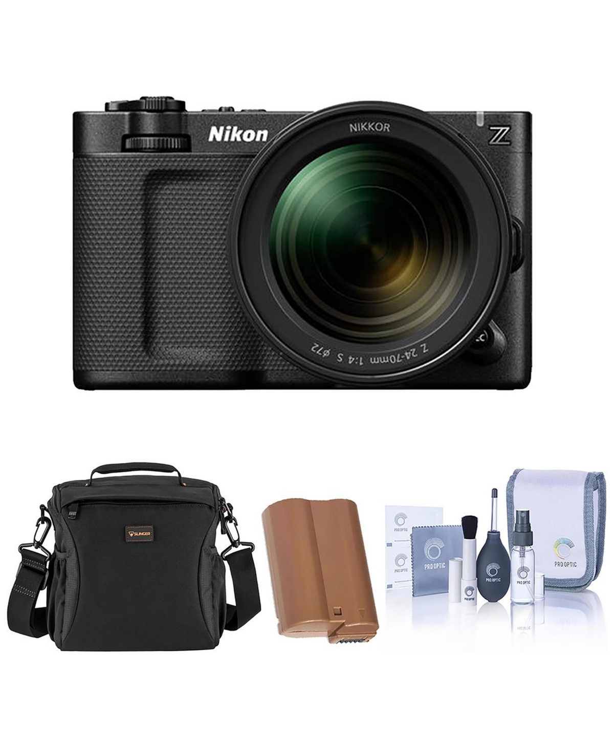 Nikon Zr 6K Cinema Camera with Nikkor Z 35mm f/1.4 Lens, Bundle with Extra Battery, Shoulder Bag and Cleaning Kit - Black