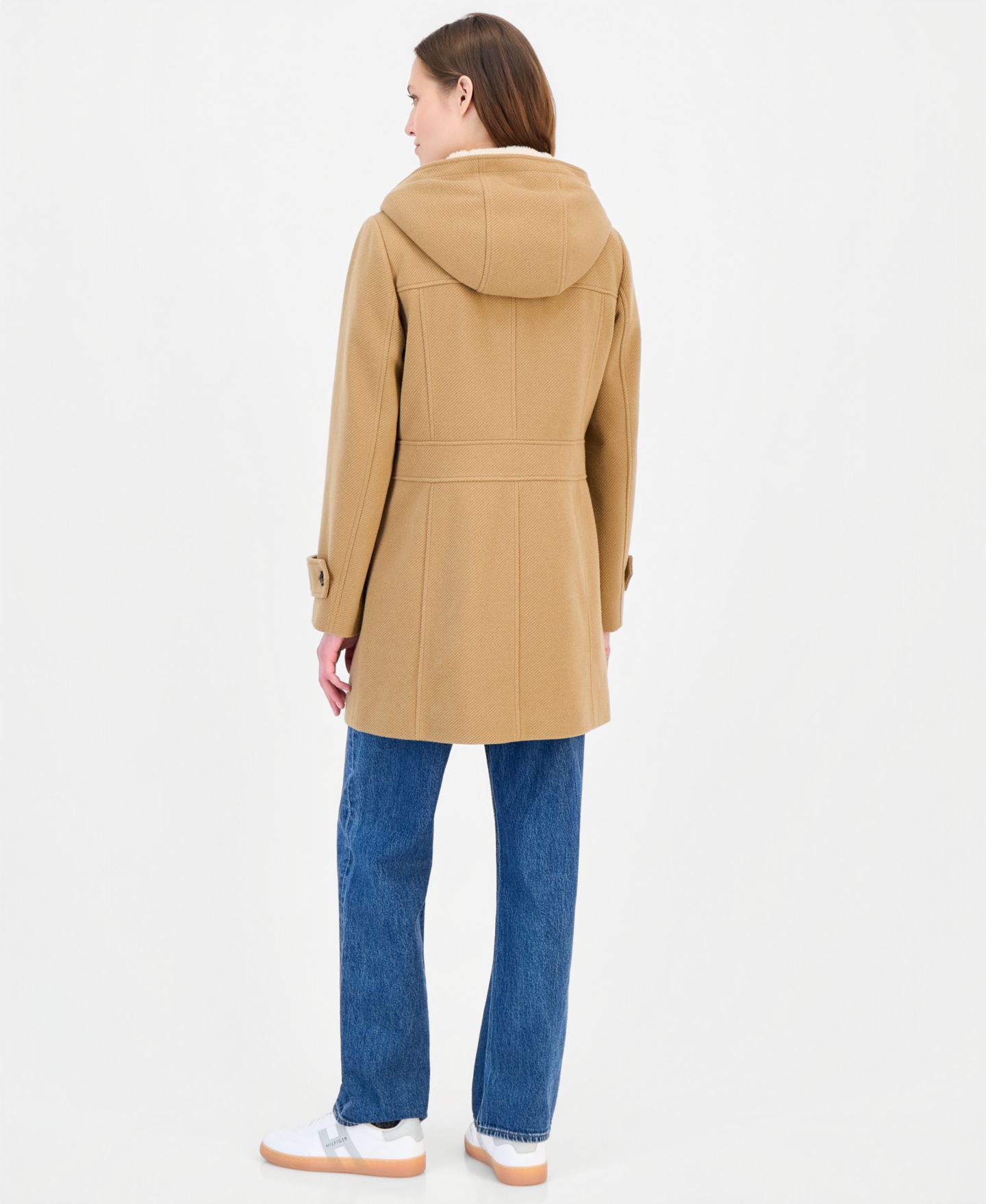 Женское пальто Tommy Hilfiger Faux-Fur-Lined Hooded Toggle, цвет: Верблюжий — фото 5