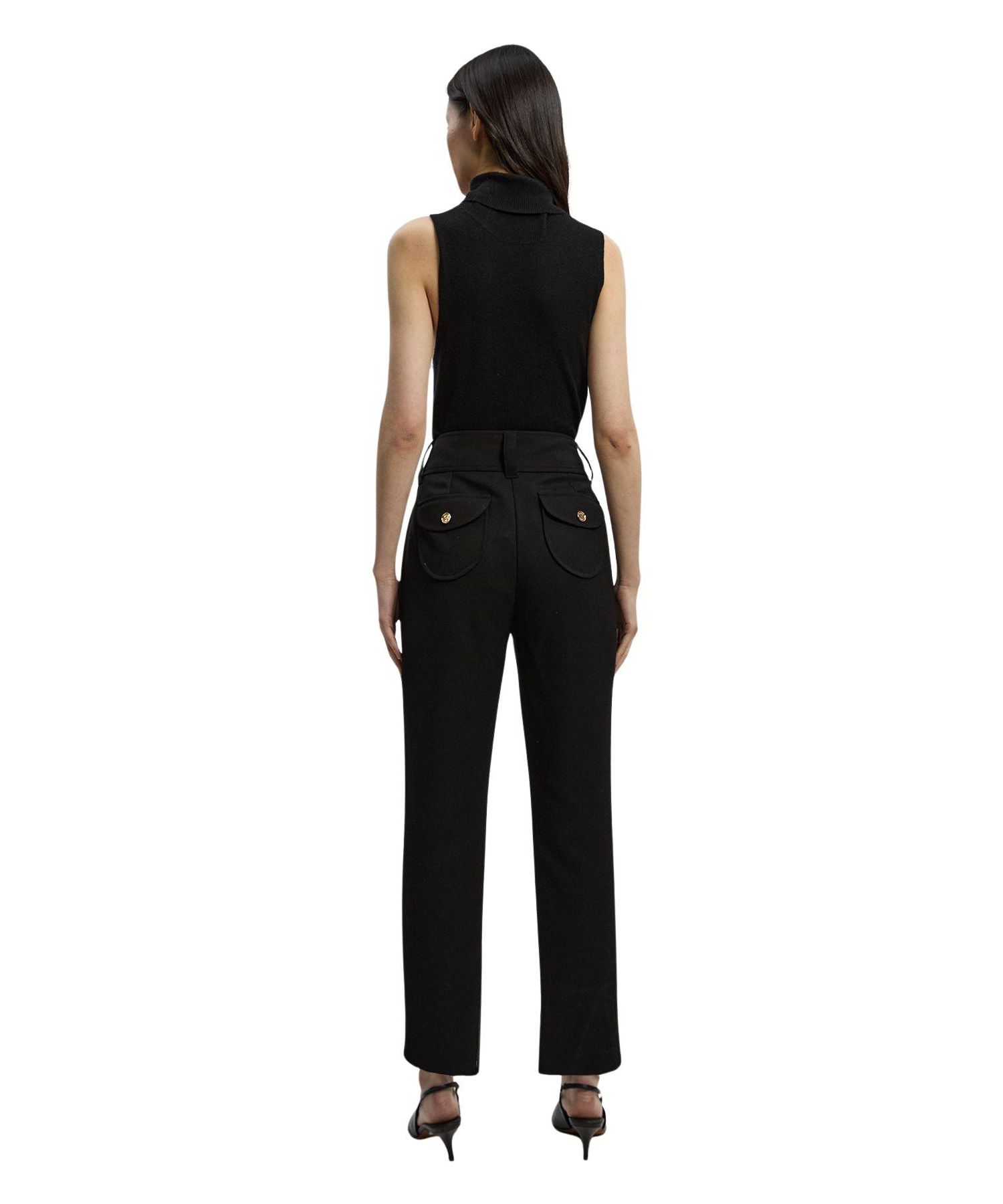 Women's Textured Straight Leg Trousers