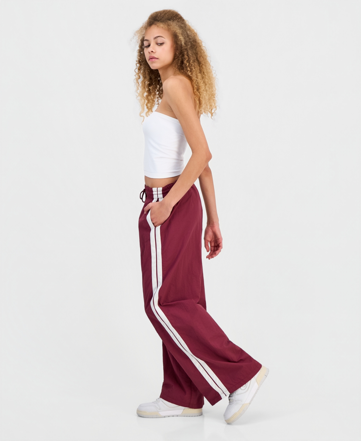 Celebrity Pink Juniors' Side Stripe Track Pants