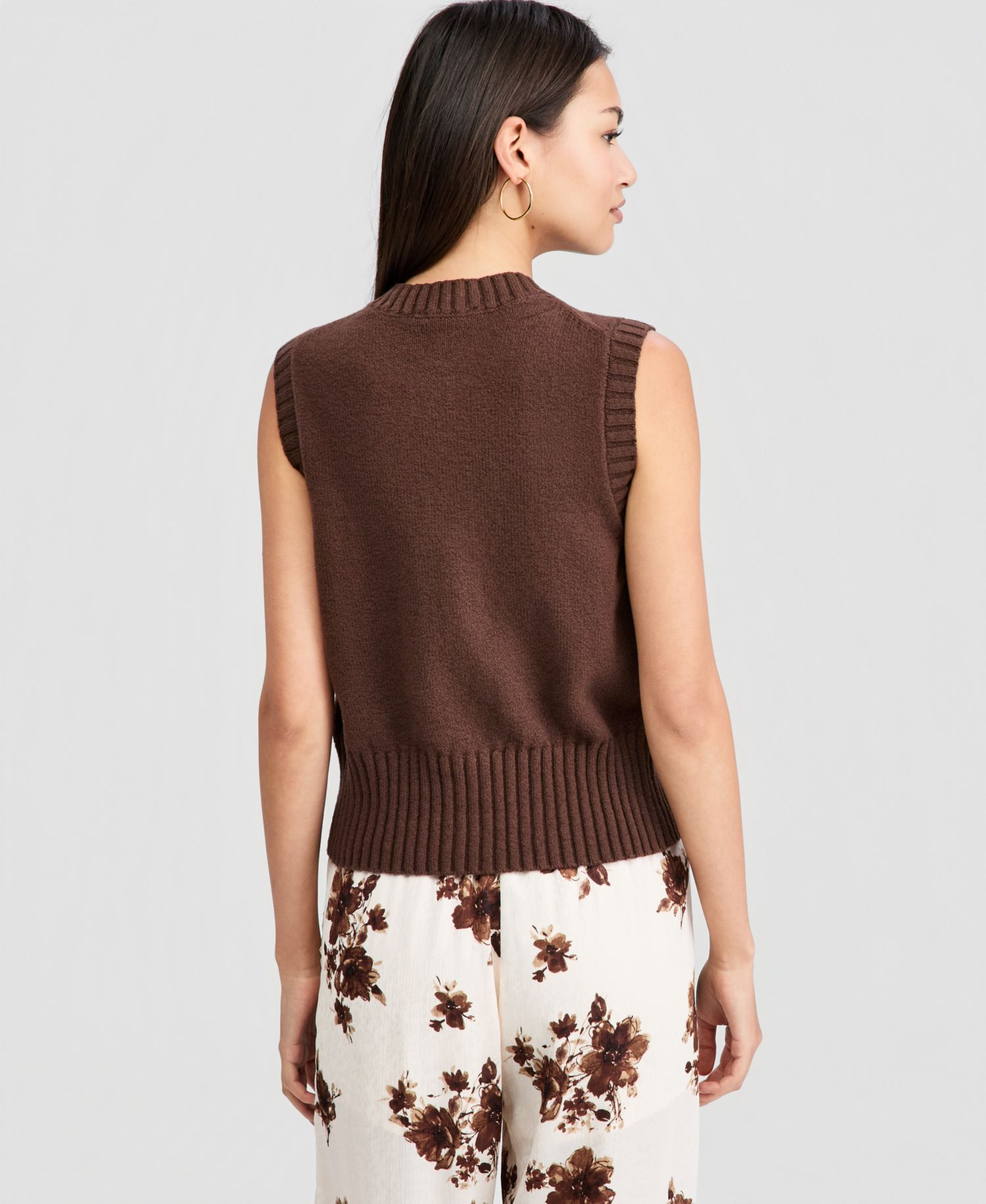 Petite Sleeveless Cardigan