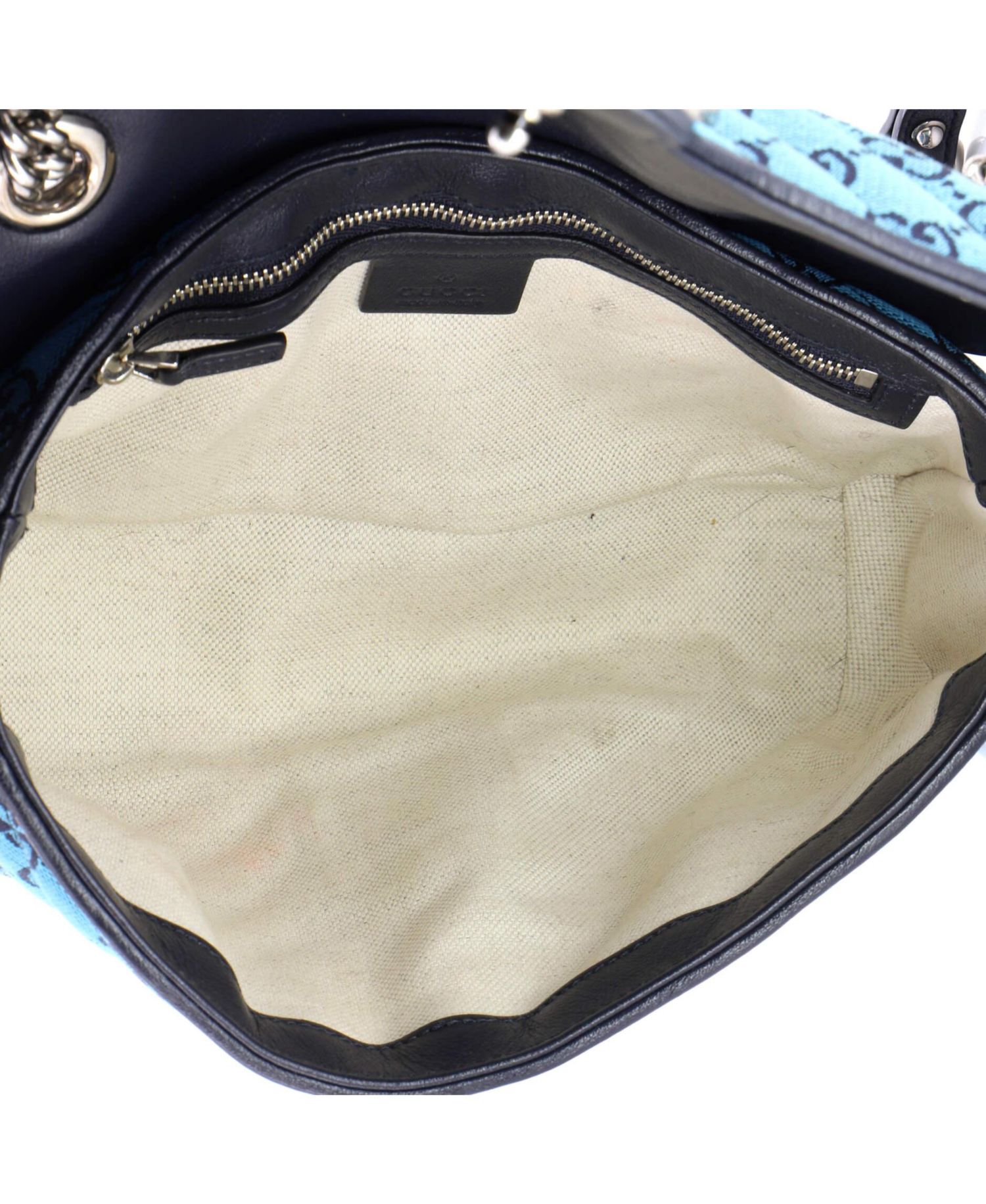 Small GG Marmont Flap Bag Diagonal Quilted GG Canvas with Leather