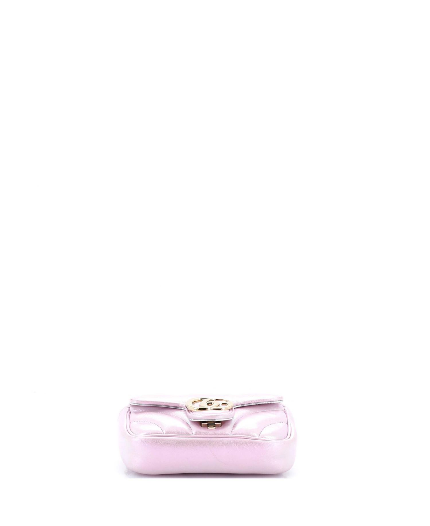 Super Mini GG Marmont Flap Bag Chevron Iridescent Leather