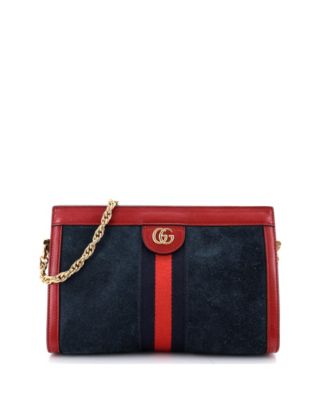 Small Ophidia Chain Shoulder Bag Suede