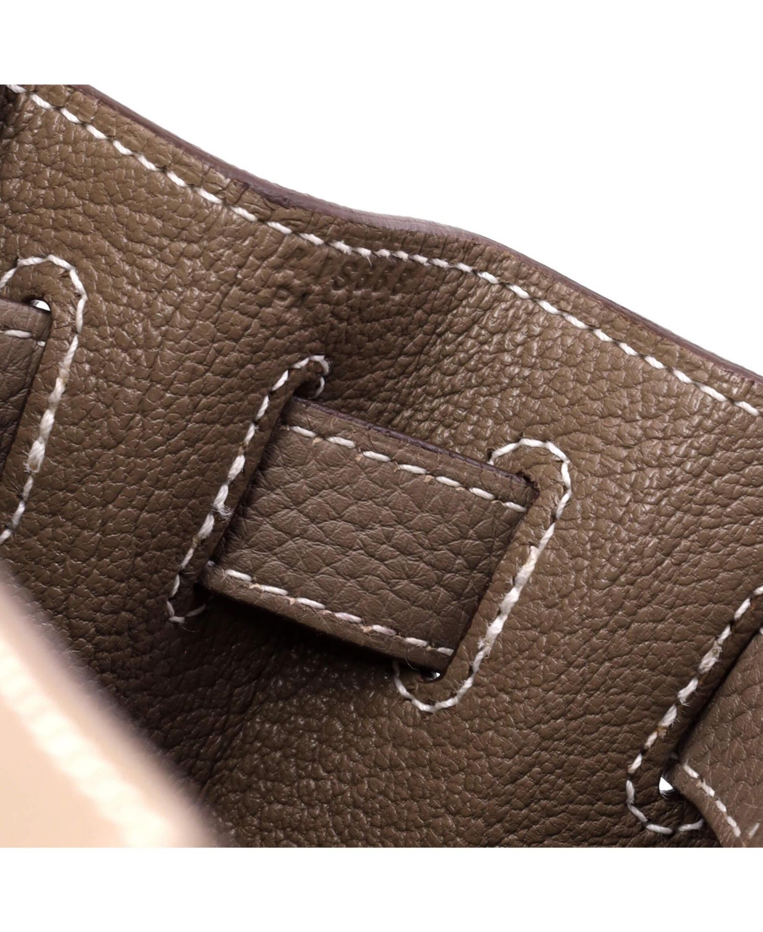 Kelly 28 Handbag Grey Togo with Palladium Hardware