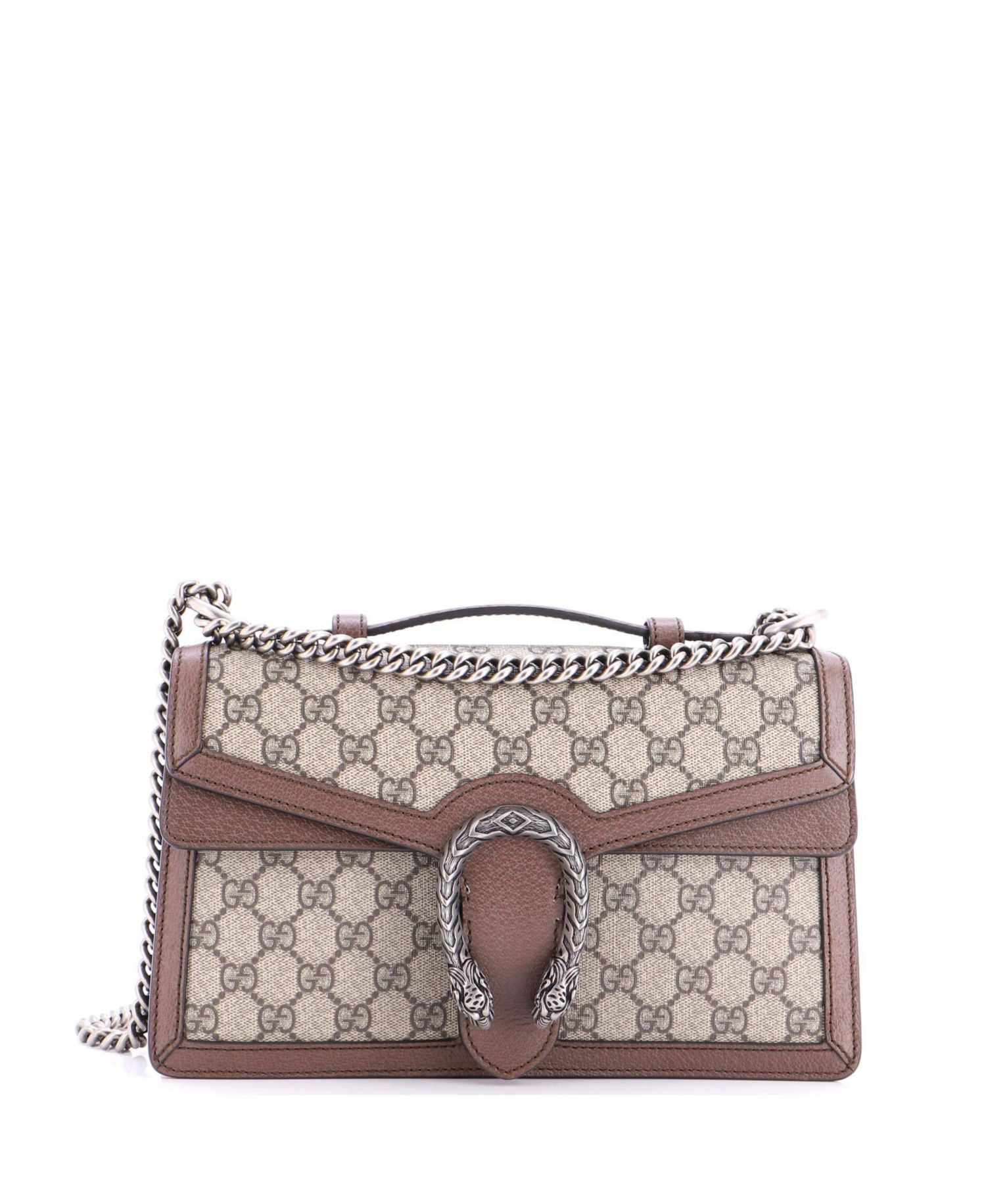 Small Dionysus Top Handle Chain Bag GG Coated Canvas