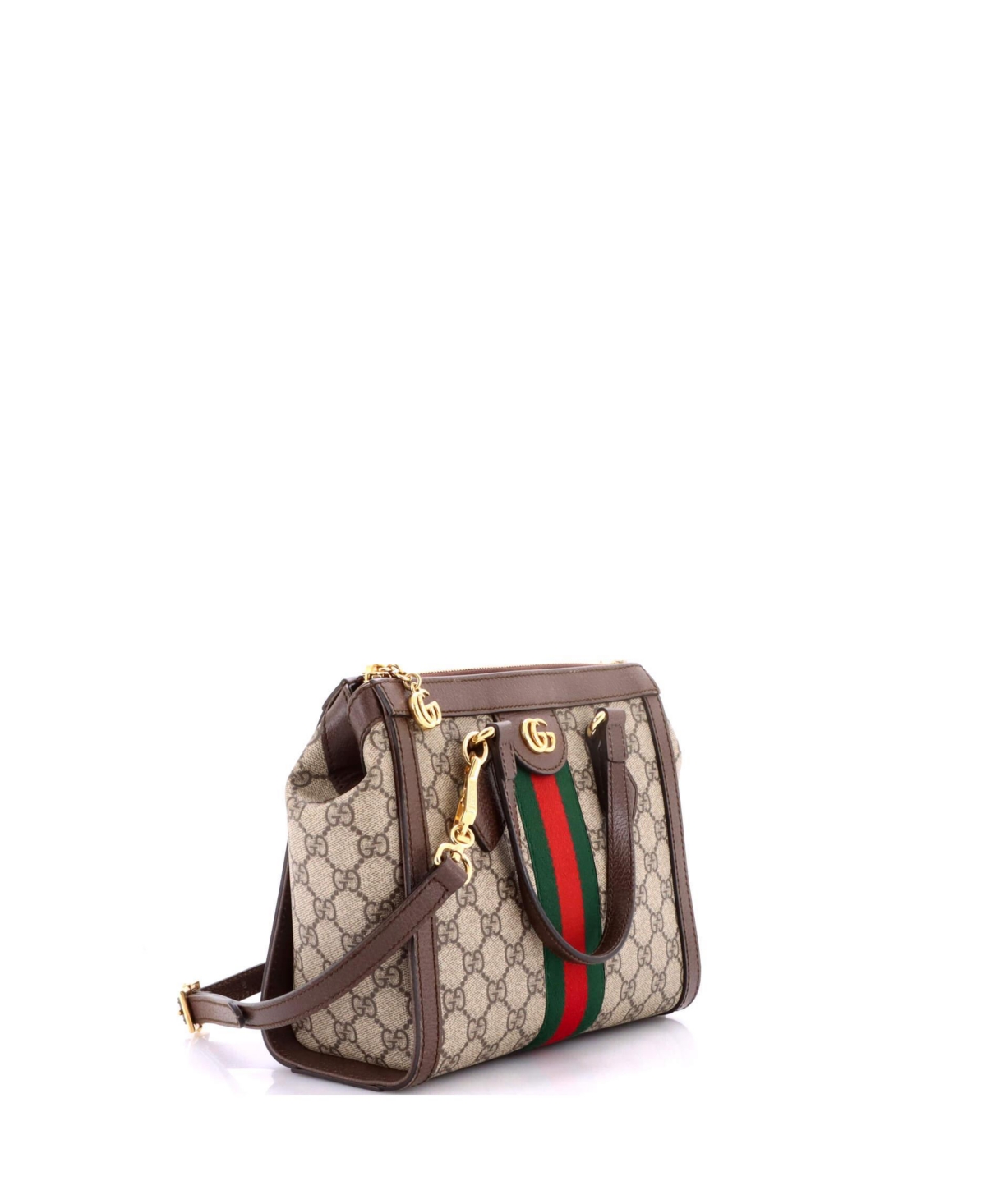 Pre-Owned Gucci Ophidia Top Handle Tote Gg Coated Canvas