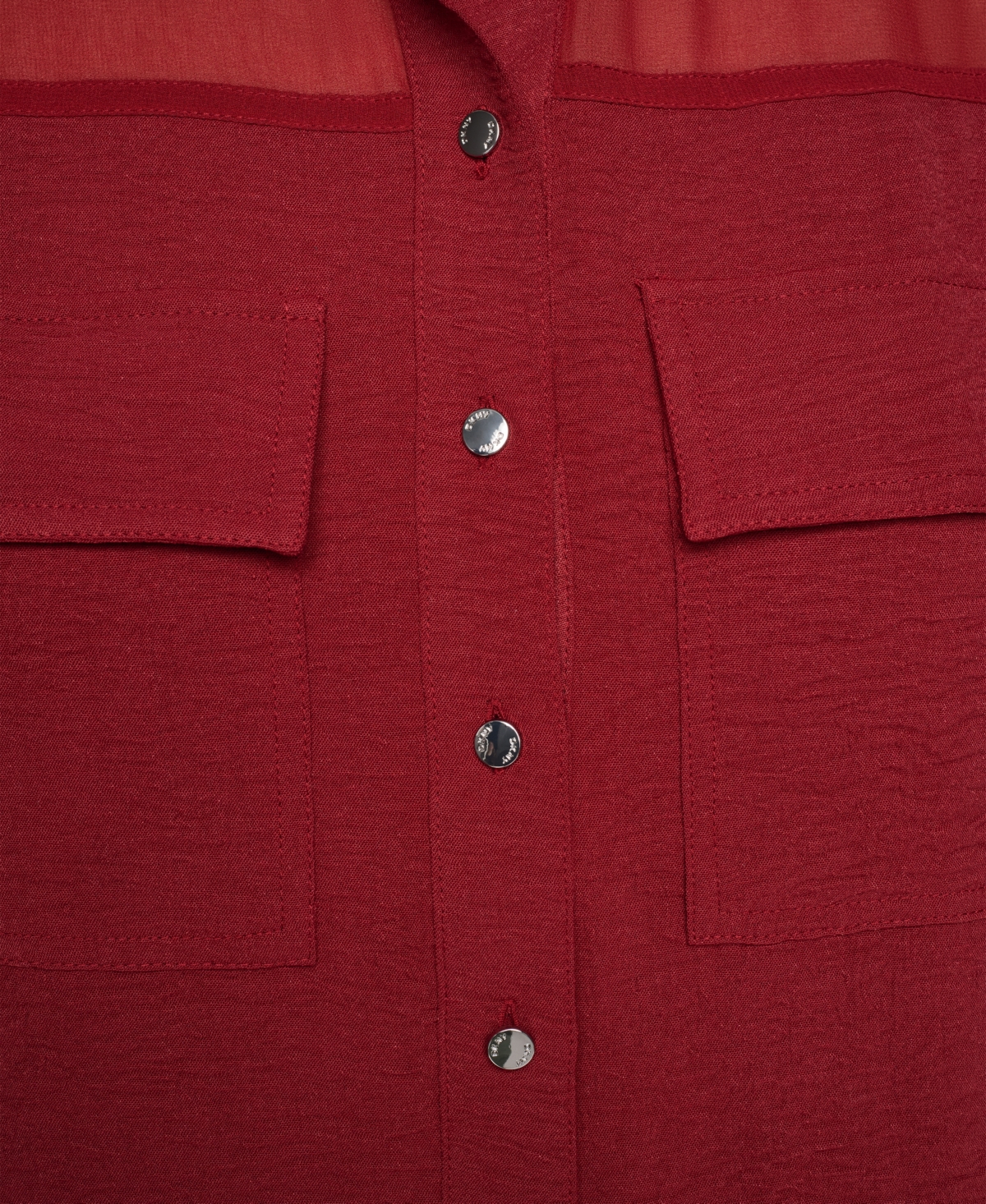 Dkny Women's Short-Sleeve Buttoned Collared Camp Shirt