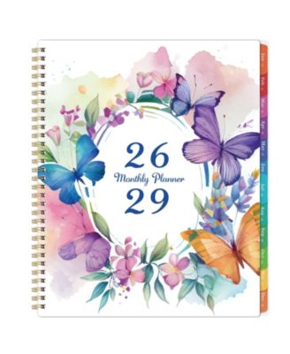 2026-2029 Monthly Planner 3-Year Calendar Colorful Tabs Pocket