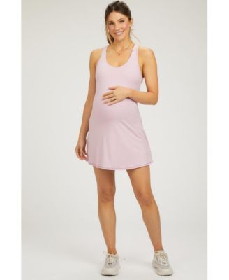 Maternity Tennis Racerback Romper Dress