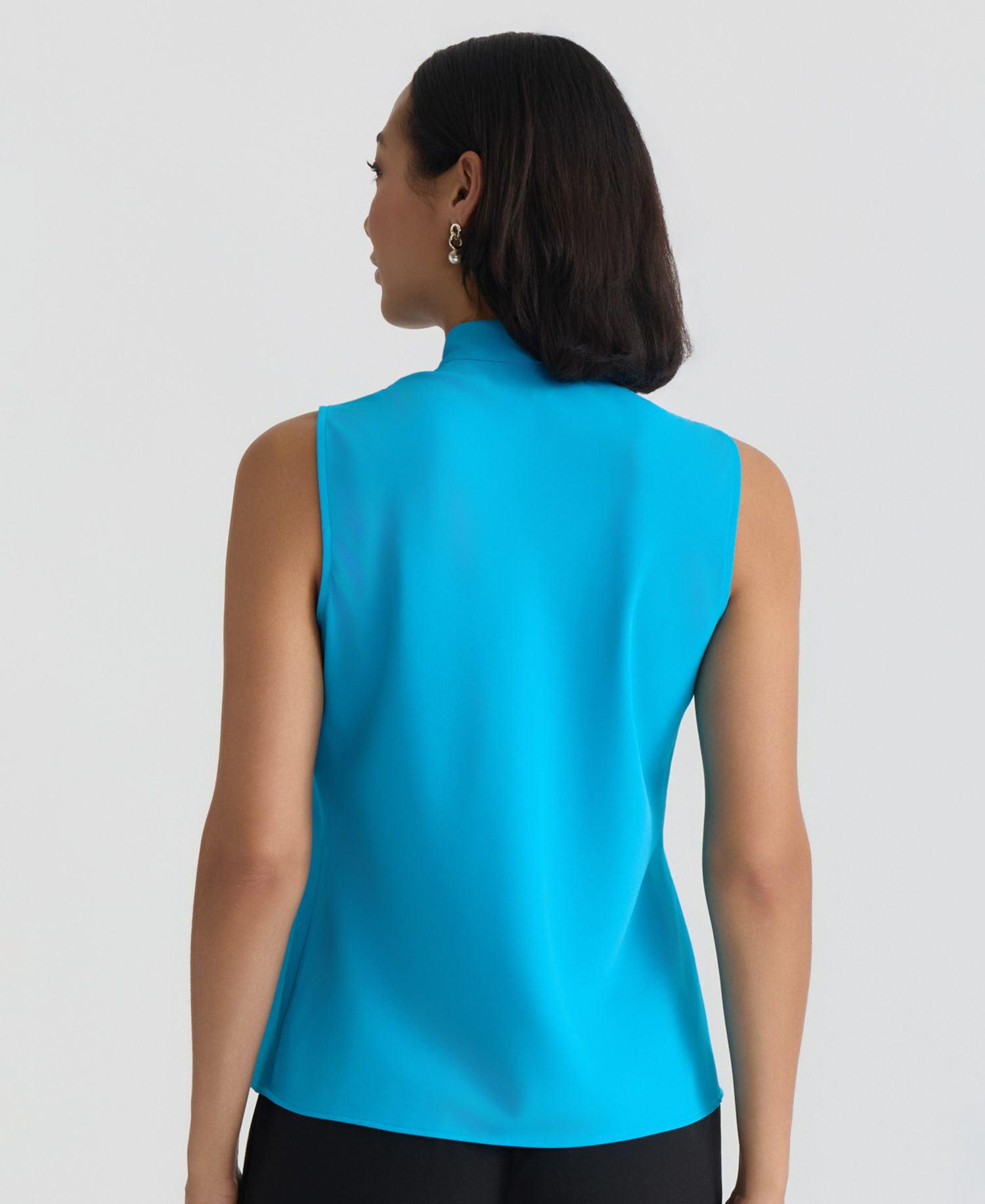Women's Sleeveless Tie-Neck Top