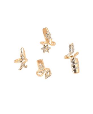 Women's The Botanic Nail Rings - Set Of 4