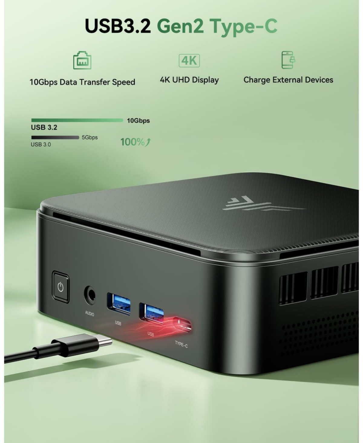 Kamrui E3B Mini Gaming Pc, Amd Ryzen 5 7430U 32GB Ram 512GB Ssd, Triple Display, WiFi6/BT5.2 Triple Display for Office Home
