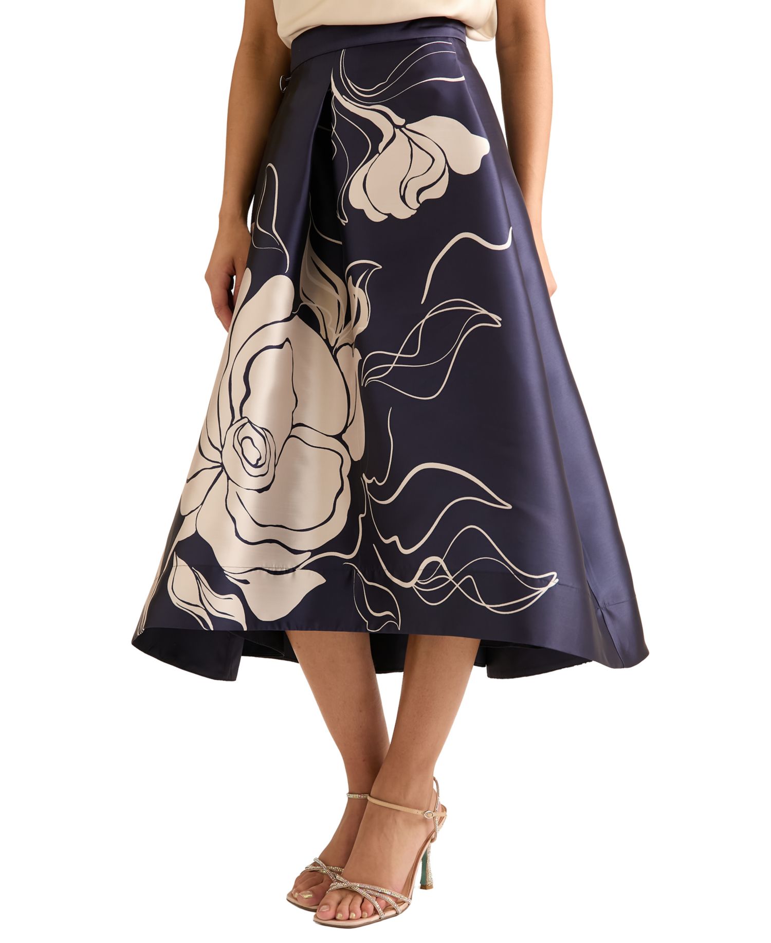 Women's High-Low Midi Skirt