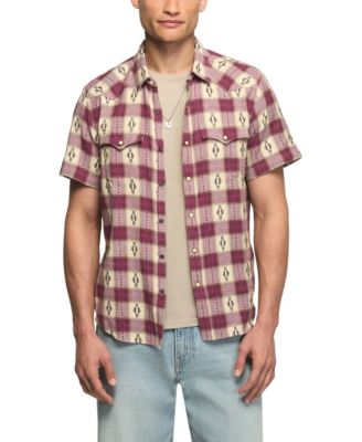 Men's Mesa Western Jacquard Short-Sleeve Shirt