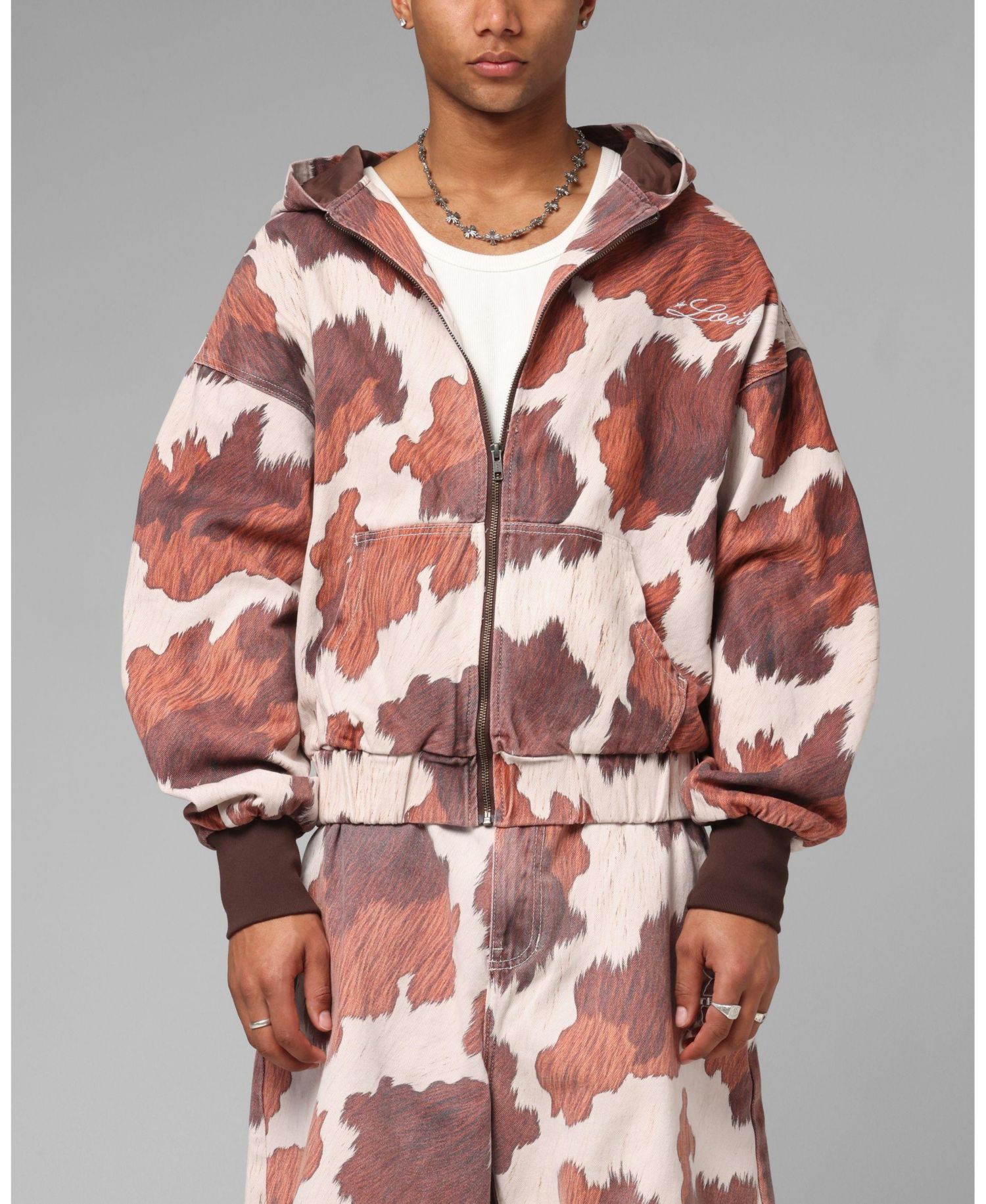 Men's Hide Zip Jacket Cowhide