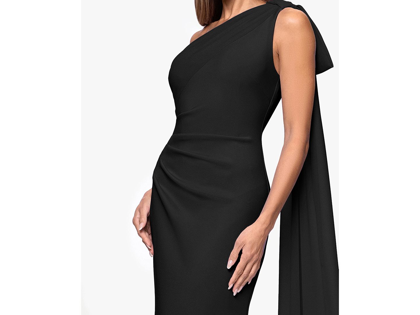 Женское платье XSCAPE Petite One-Shoulder Ball Gown, цвет: Чёрный — фото 3