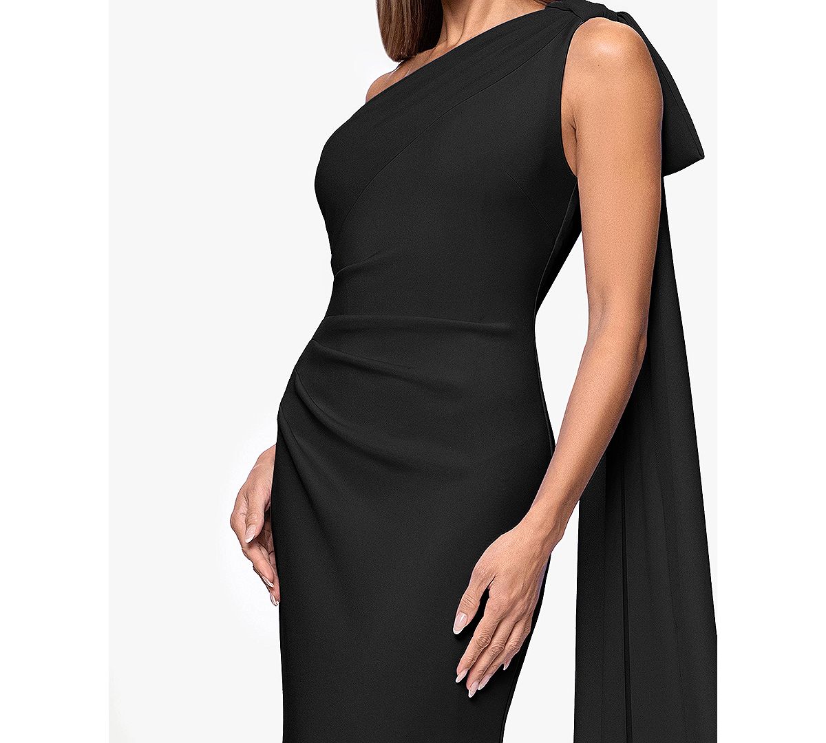 XSCAPE Women's One-Shoulder Ball Gown Dress view 3 — MAYCSS fashion products