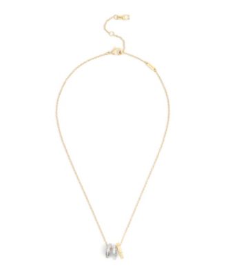 Faux-Stone Signature Tearose Rondelle Necklace