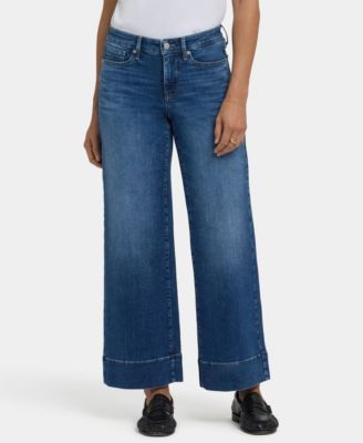 Women's Teresa Wide-Leg Ankle Jeans with Wide Hems