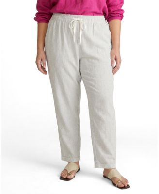 Women's Plus Size Sayville Linen Pant