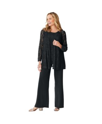 Women's Within 3-piece Lace Jacket/Tank/Pant Set